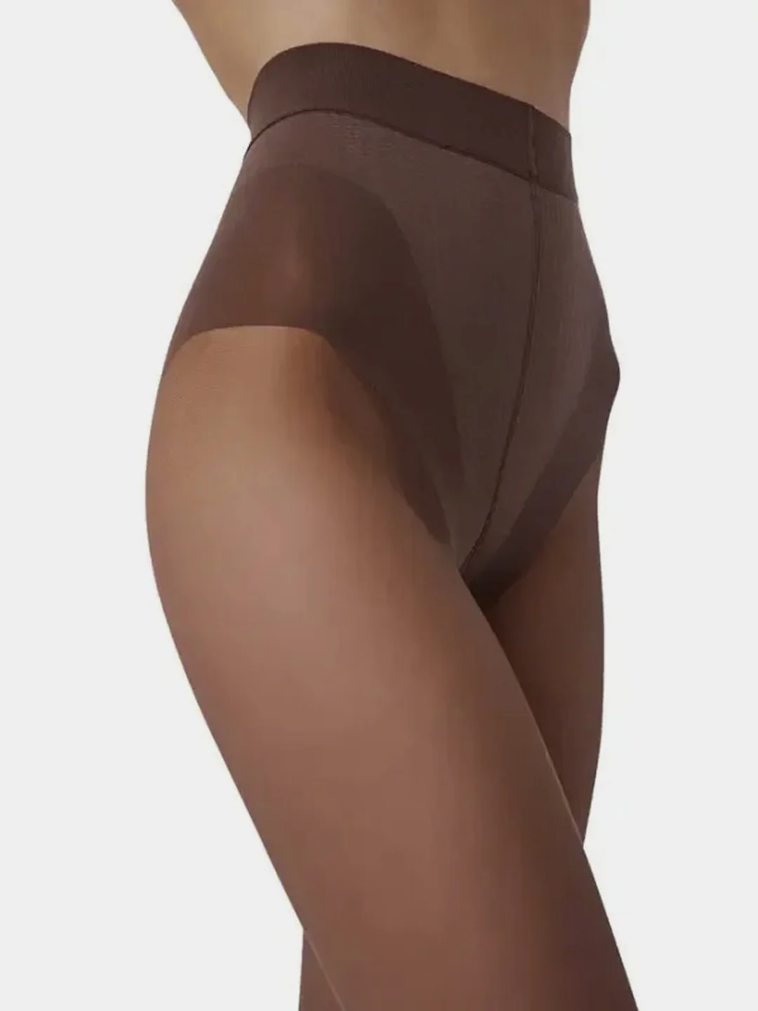 Тёмно-коричневый колготки женские OMSA "Slim Shape", 40 ден матовые