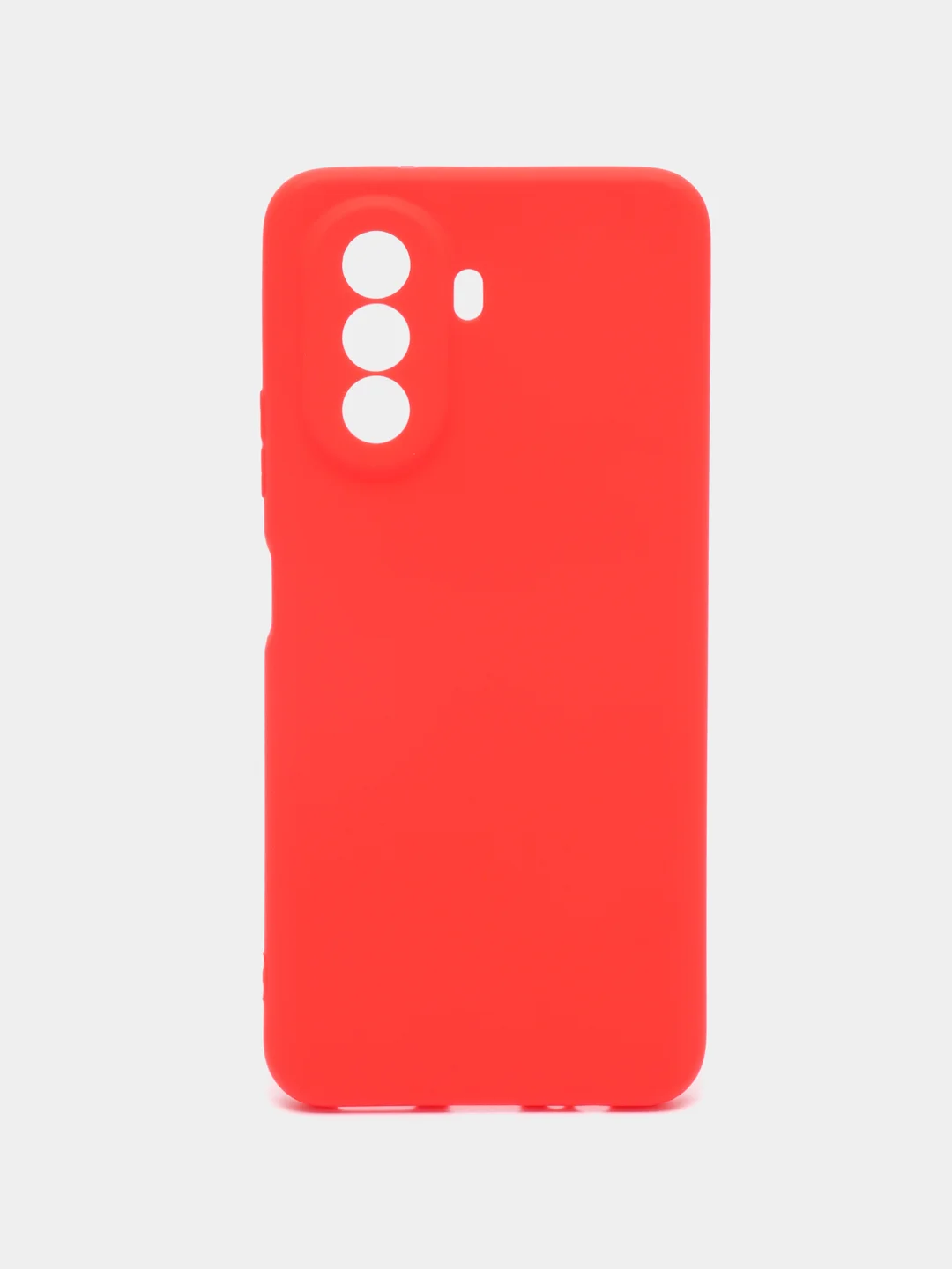Красный чехол Huawei Nova Y70, Хуавей Нова У70 силиконовый, цветной, матовый