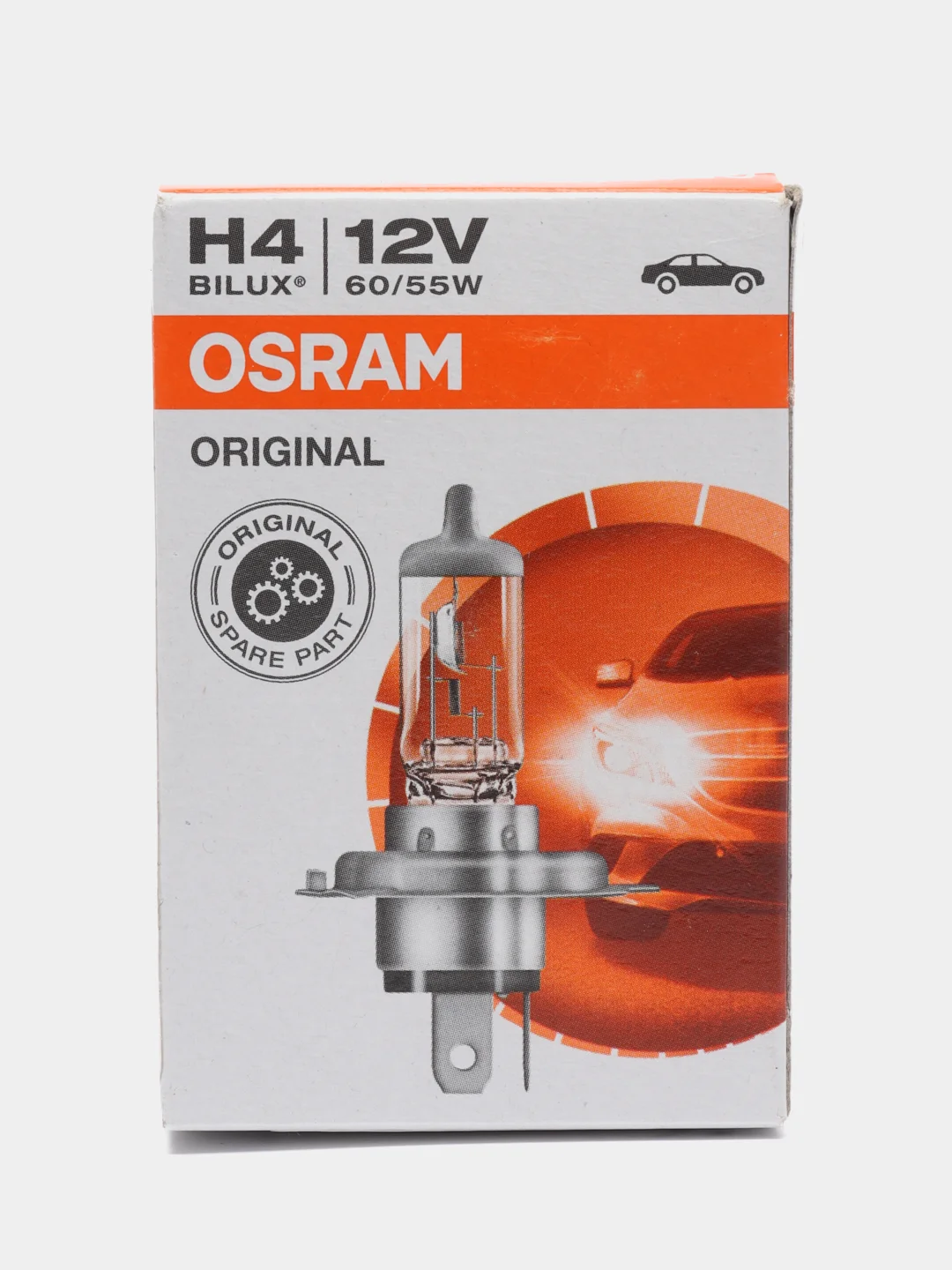 Лампа автомобильная галогенная H4, 12V, 60/55W, Osram