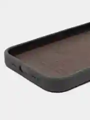 Угольный чехол Silicone Case для iPhone 14, 14 Pro, 14 Plus, 14 Pro Max, с закрытым низом