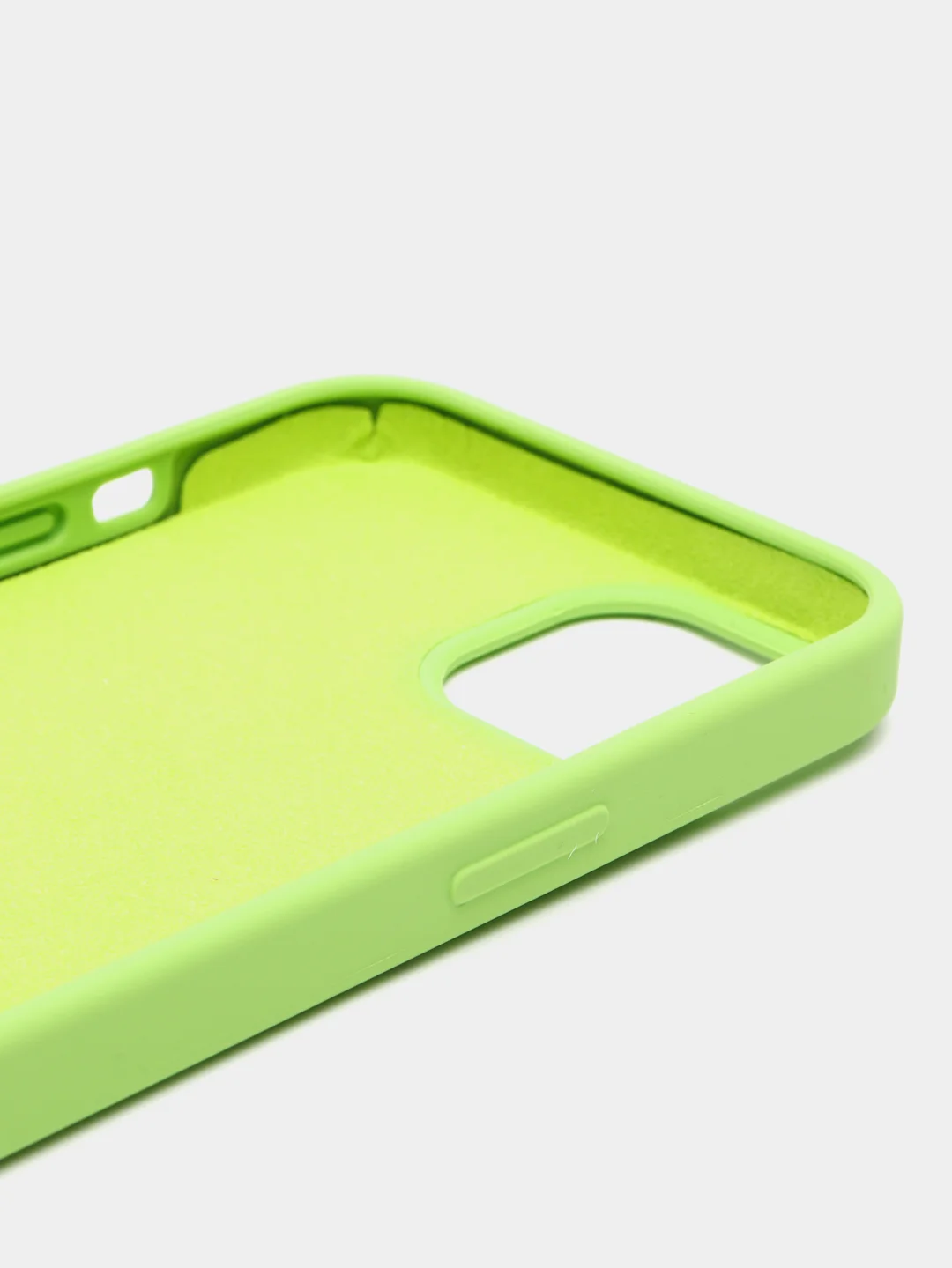 Салатовый чехол Silicone Case для iPhone 14, 14 Pro, 14 Plus, 14 Pro Max, с закрытым низом