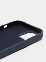 Синий меланж чехол Silicone Case для iPhone 14, 14 Pro, 14 Plus, 14 Pro Max, с закрытым низом