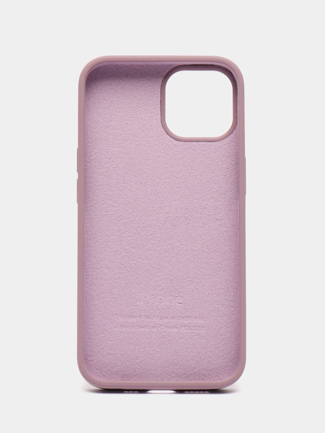 Сиреневый чехол Silicone Case для iPhone 14, 14 Pro, 14 Plus, 14 Pro Max, с закрытым низом