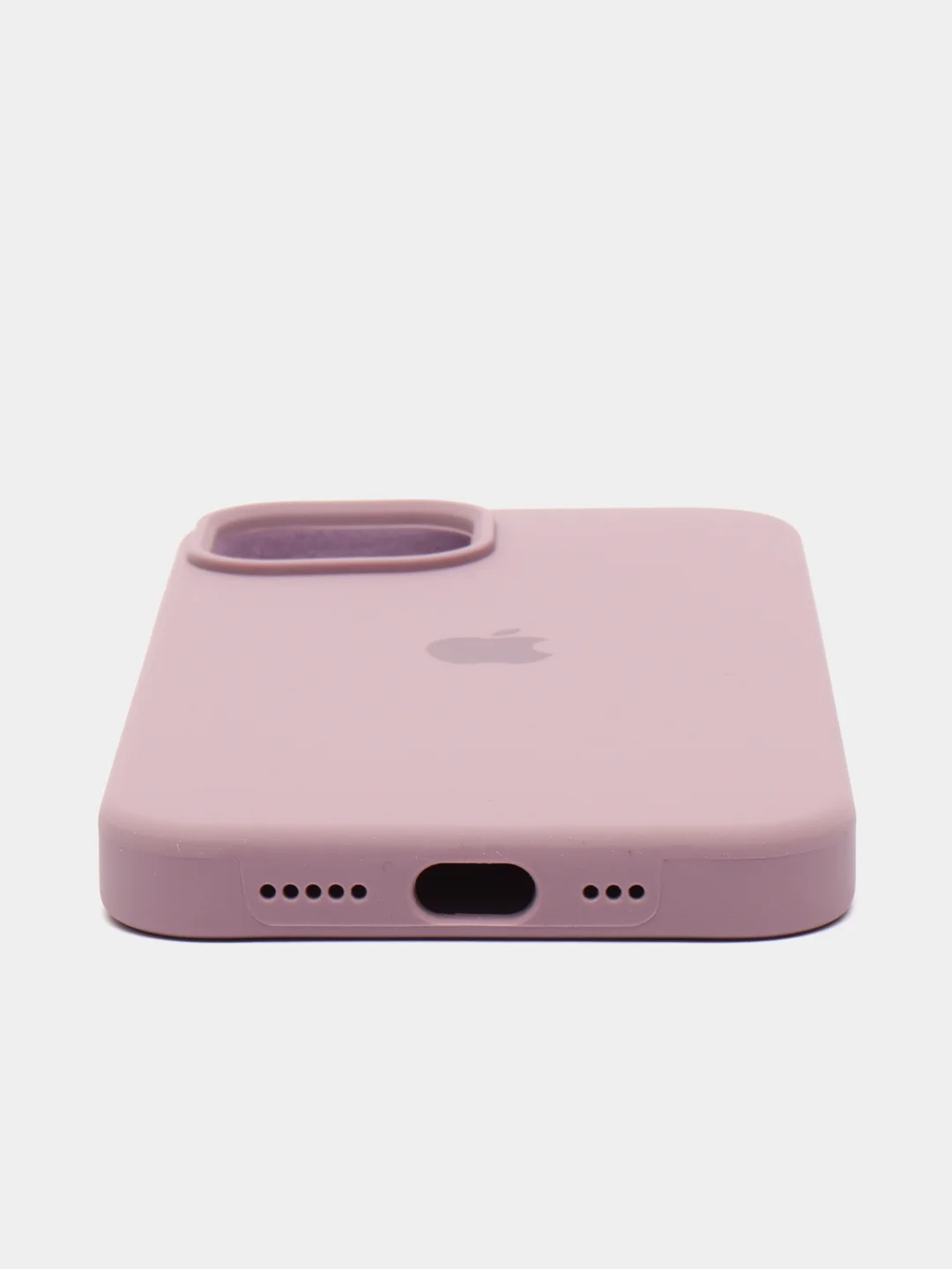 Сиреневый чехол Silicone Case для iPhone 14, 14 Pro, 14 Plus, 14 Pro Max, с закрытым низом