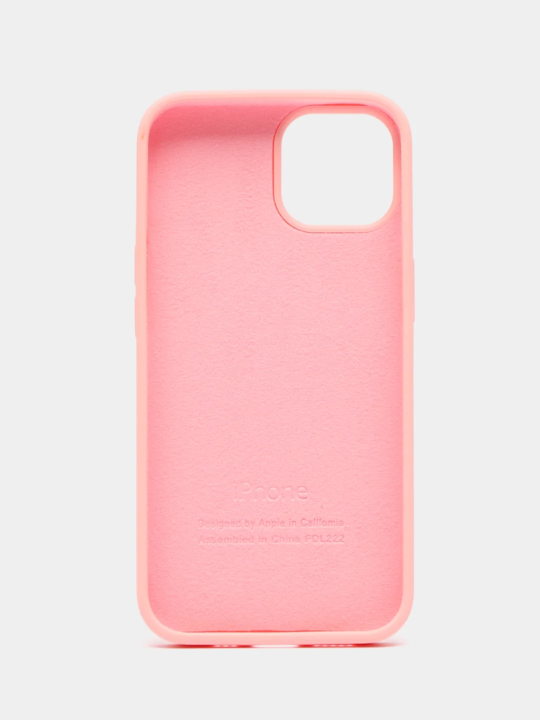 Кораллово-розовый чехол Silicone Case для iPhone 14, 14 Pro, 14 Plus, 14 Pro Max, с закрытым низом