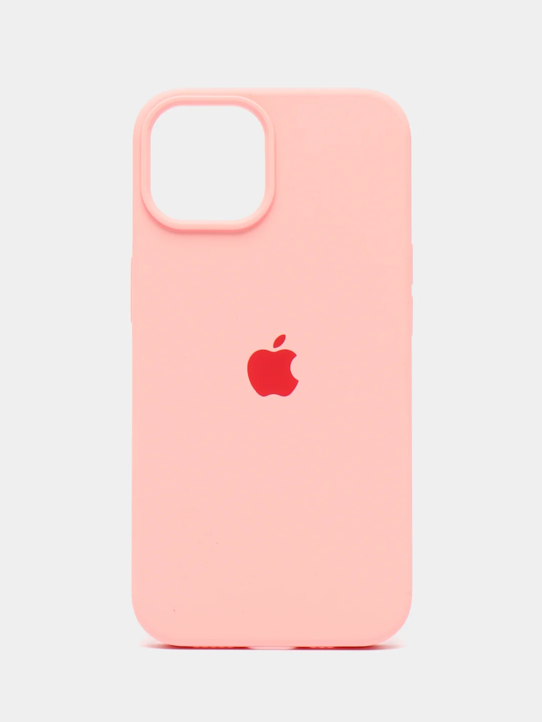 Кораллово-розовый чехол Silicone Case для iPhone 14, 14 Pro, 14 Plus, 14 Pro Max, с закрытым низом