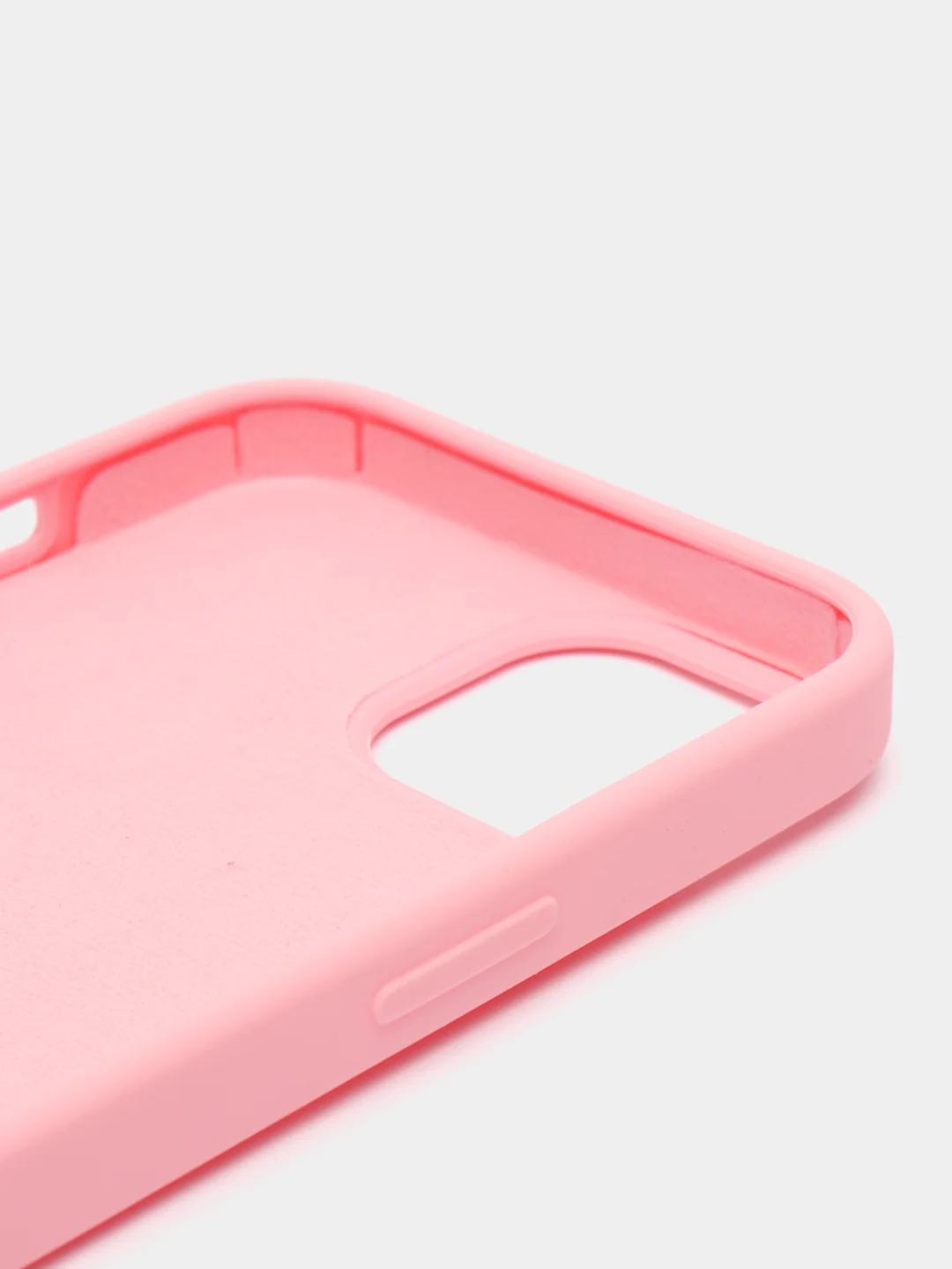 Пастельно-коралловый чехол Silicone Case для iPhone 14, 14 Pro, 14 Plus, 14 Pro Max, с закрытым низом