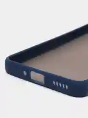 Темно-синий чехол для Huawei Nova Y90 (Хуавей Нова У90), пластиковый, матовый, с цветными кнопками