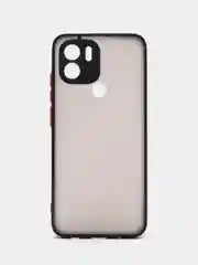Черный чехол Xiaomi Redmi A1 Plus / A1+, Сяоми Редми А1+ пластиковый матовый с цветными кнопками
