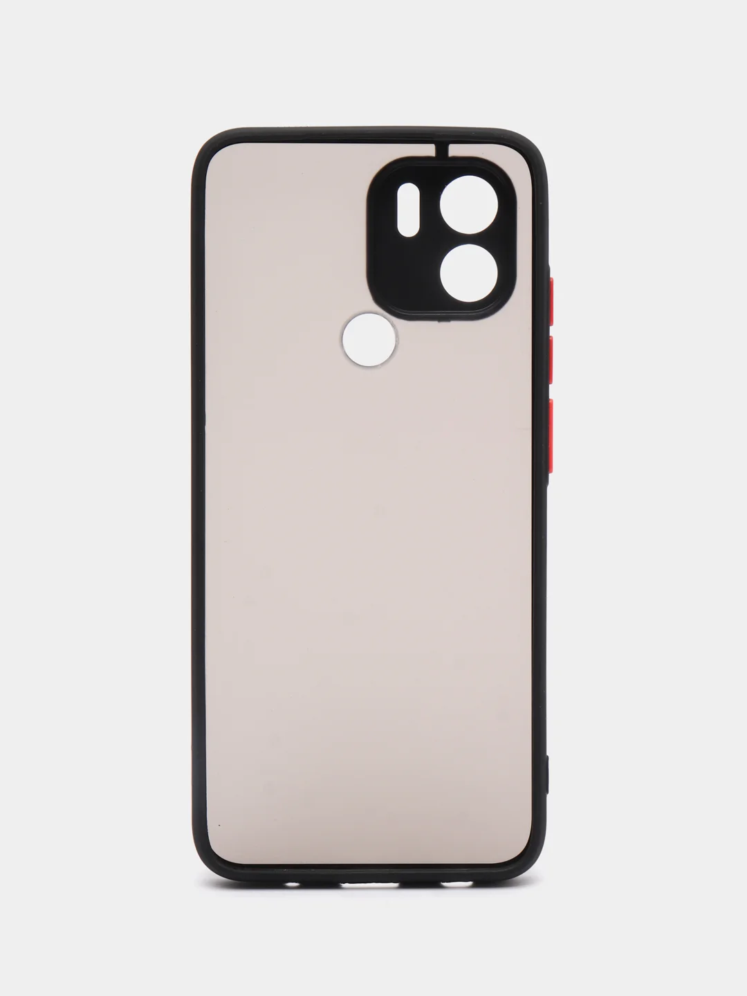 Черный чехол Xiaomi Redmi A1 Plus / A1+, Сяоми Редми А1+ пластиковый матовый с цветными кнопками