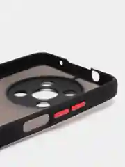 Черный чехол для Huawei Nova Y90 (Хуавей Нова У90), пластиковый, матовый, с цветными кнопками