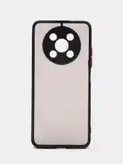 Черный чехол для Huawei Nova Y90 (Хуавей Нова У90), пластиковый, матовый, с цветными кнопками