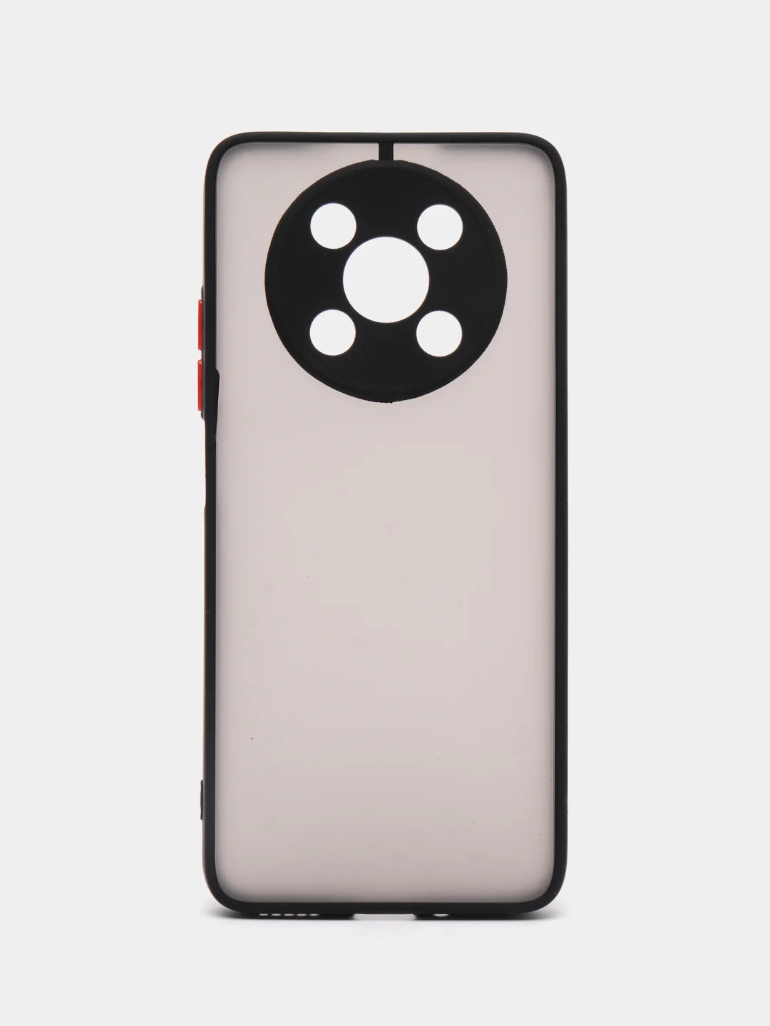 Черный чехол для Huawei Nova Y90 (Хуавей Нова У90), пластиковый, матовый, с цветными кнопками