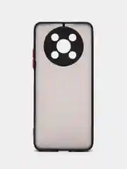 Черный чехол для Huawei Nova Y90 (Хуавей Нова У90), пластиковый, матовый, с цветными кнопками
