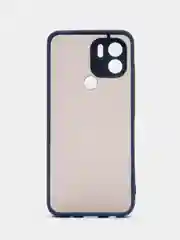 Темно-синий чехол Xiaomi Redmi A1 Plus / A1+, Сяоми Редми А1+ пластиковый матовый с цветными кнопками