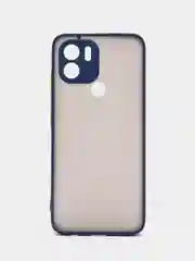 Темно-синий чехол Xiaomi Redmi A1 Plus / A1+, Сяоми Редми А1+ пластиковый матовый с цветными кнопками