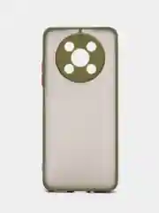 Лесной зеленый чехол для Huawei Nova Y90 (Хуавей Нова У90), пластиковый, матовый, с цветными кнопками