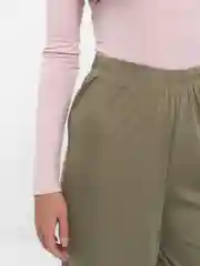 Золотистый хаки брюки палаццо женские, широкие