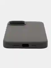 Угольный чехол Silicone Case для iPhone 14, 14 Pro, 14 Plus, 14 Pro Max, с закрытым низом