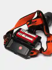 Фонарь налобный High Power Headlamp T6 Dual Light Source, аккумуляторный, с зумом