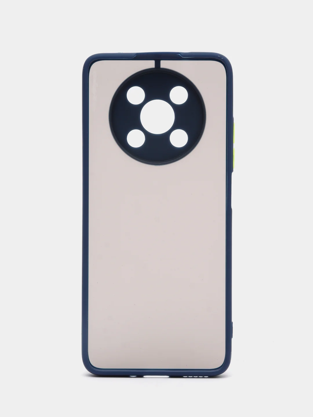 Темно-синий чехол для Huawei Nova Y90 (Хуавей Нова У90), пластиковый, матовый, с цветными кнопками