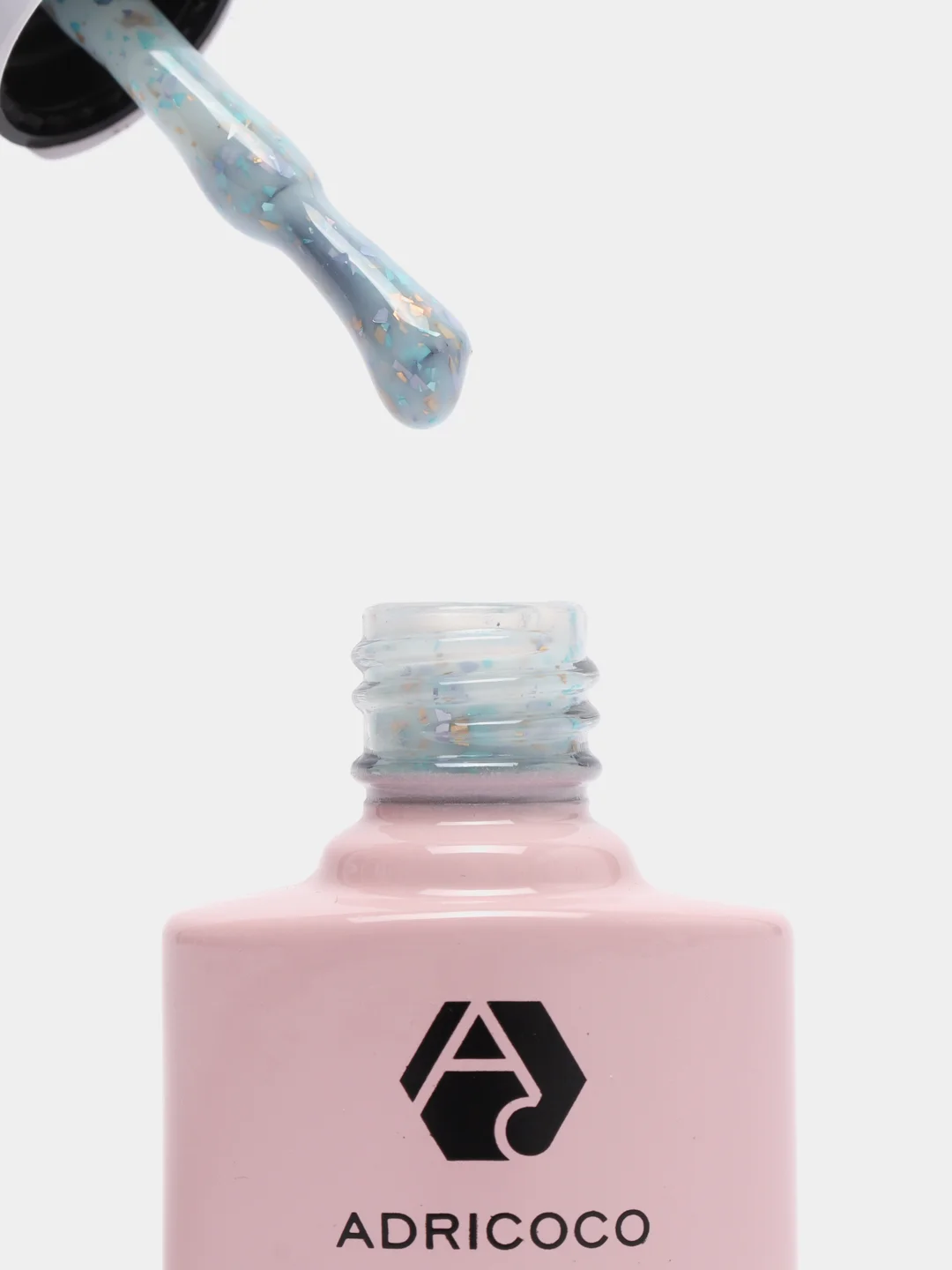 Бирюзовый камуфлирующая база с цветной поталью Bonbon Adricoco, 8 мл