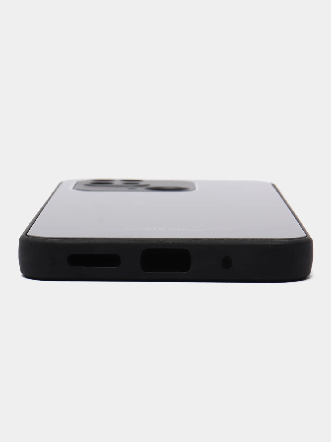 Угольный чехол на Xiaomi Redmi 10C Poco C40 (Сяоми Редми 10С Поко С40), пластиковый, под стекло