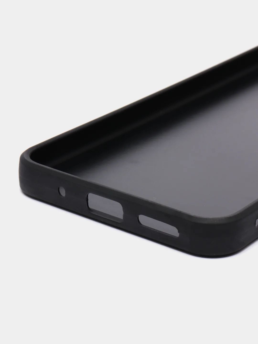 Угольный чехол на Xiaomi Redmi 10C Poco C40 (Сяоми Редми 10С Поко С40), пластиковый, под стекло