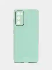 Бирюзовый чехол Samsung Galaxy S20 FE / Самсунг Галакси С20 ФЕ, твердый, глянцевый