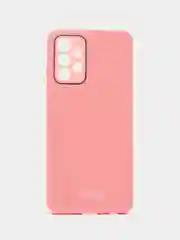 Розовый чехол Samsung Galaxy A23, Самсунг Галакси А23 твердый, пластиковый, глянцевый, под стекло