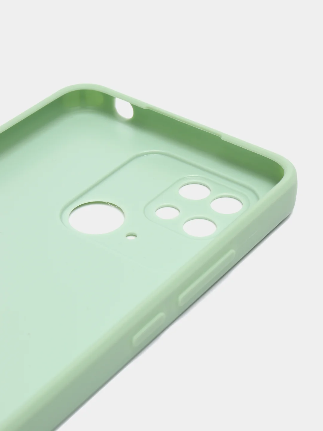 Бирюзовый чехол на Xiaomi Redmi 10C Poco C40 (Сяоми Редми 10С Поко С40), пластиковый, под стекло