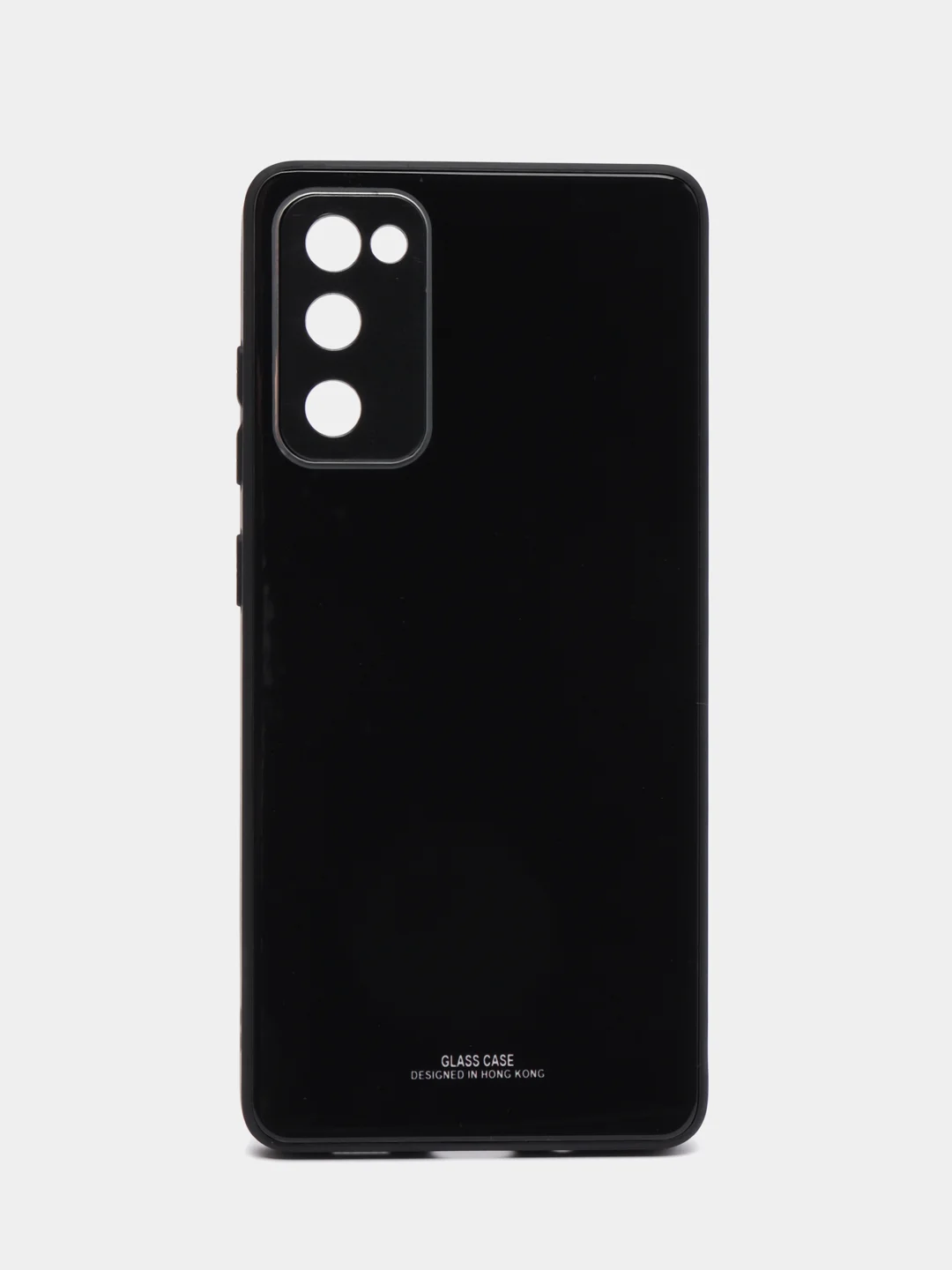 Черный чехол Samsung Galaxy S20 FE / Самсунг Галакси С20 ФЕ, твердый, глянцевый