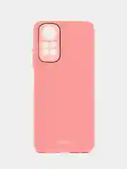 Розовый чехол на Xiaomi Redmi Note 11 4G, Redmi Note 11S, пластиковый, глянцевый, под стекло