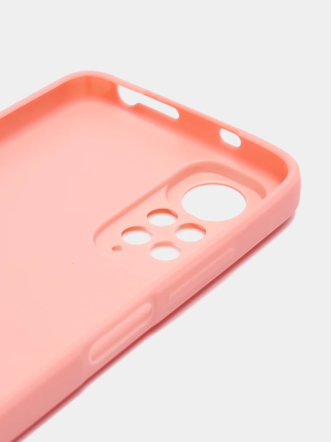 Розовый чехол на Xiaomi Redmi Note 11 4G, Redmi Note 11S, пластиковый, глянцевый, под стекло