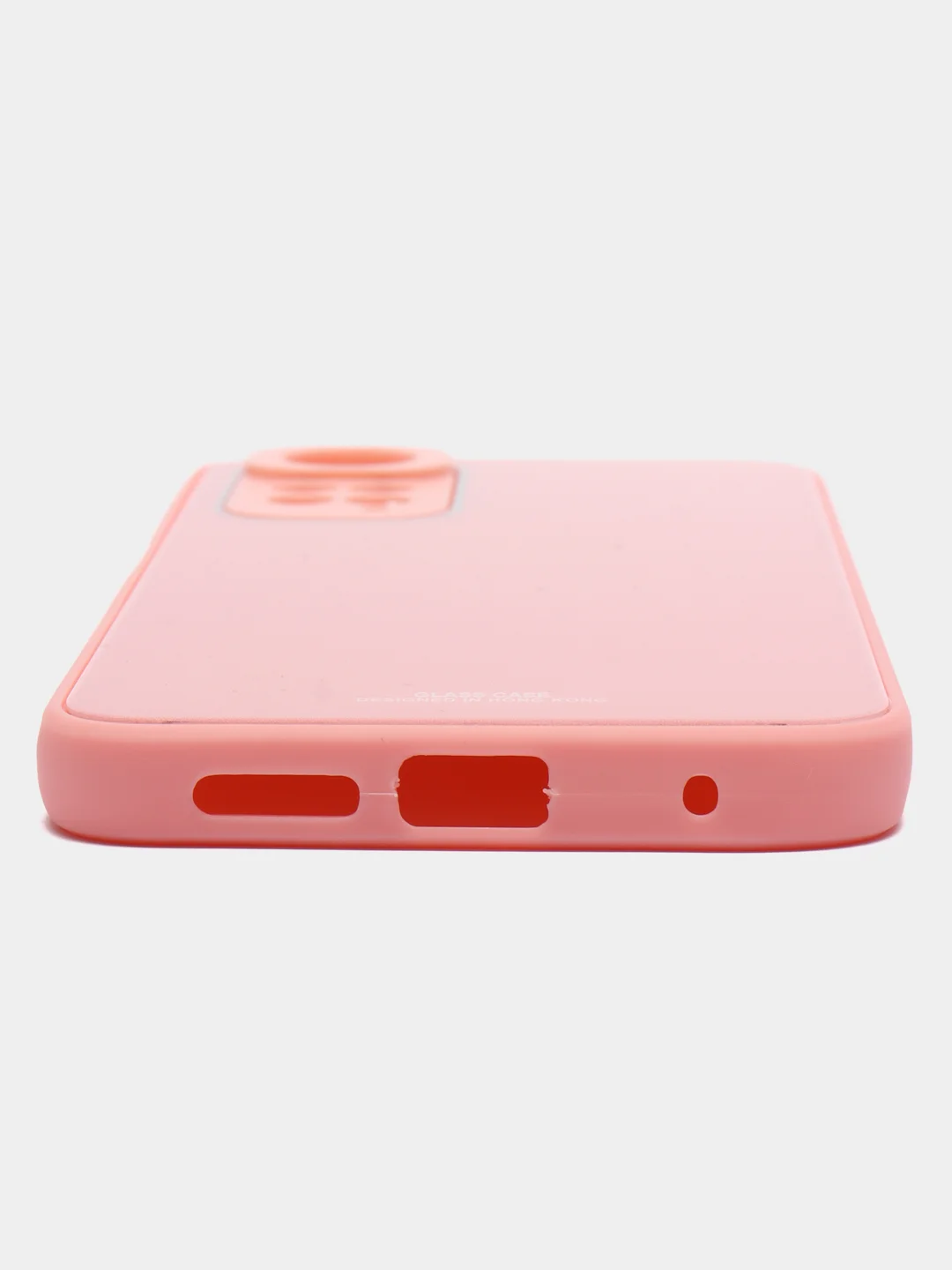 Розовый чехол на Xiaomi Redmi Note 11 4G, Redmi Note 11S, пластиковый, глянцевый, под стекло