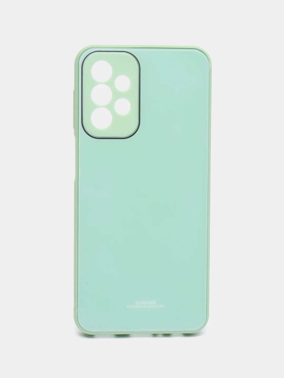 Бирюзовый чехол Samsung Galaxy A23, Самсунг Галакси А23 твердый, пластиковый, глянцевый, под стекло