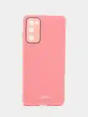 Розовый чехол Samsung Galaxy S20 FE / Самсунг Галакси С20 ФЕ, твердый, глянцевый