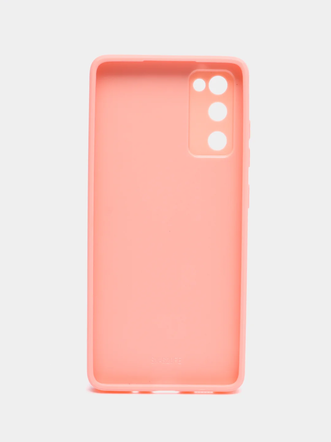Розовый чехол Samsung Galaxy S20 FE / Самсунг Галакси С20 ФЕ, твердый, глянцевый