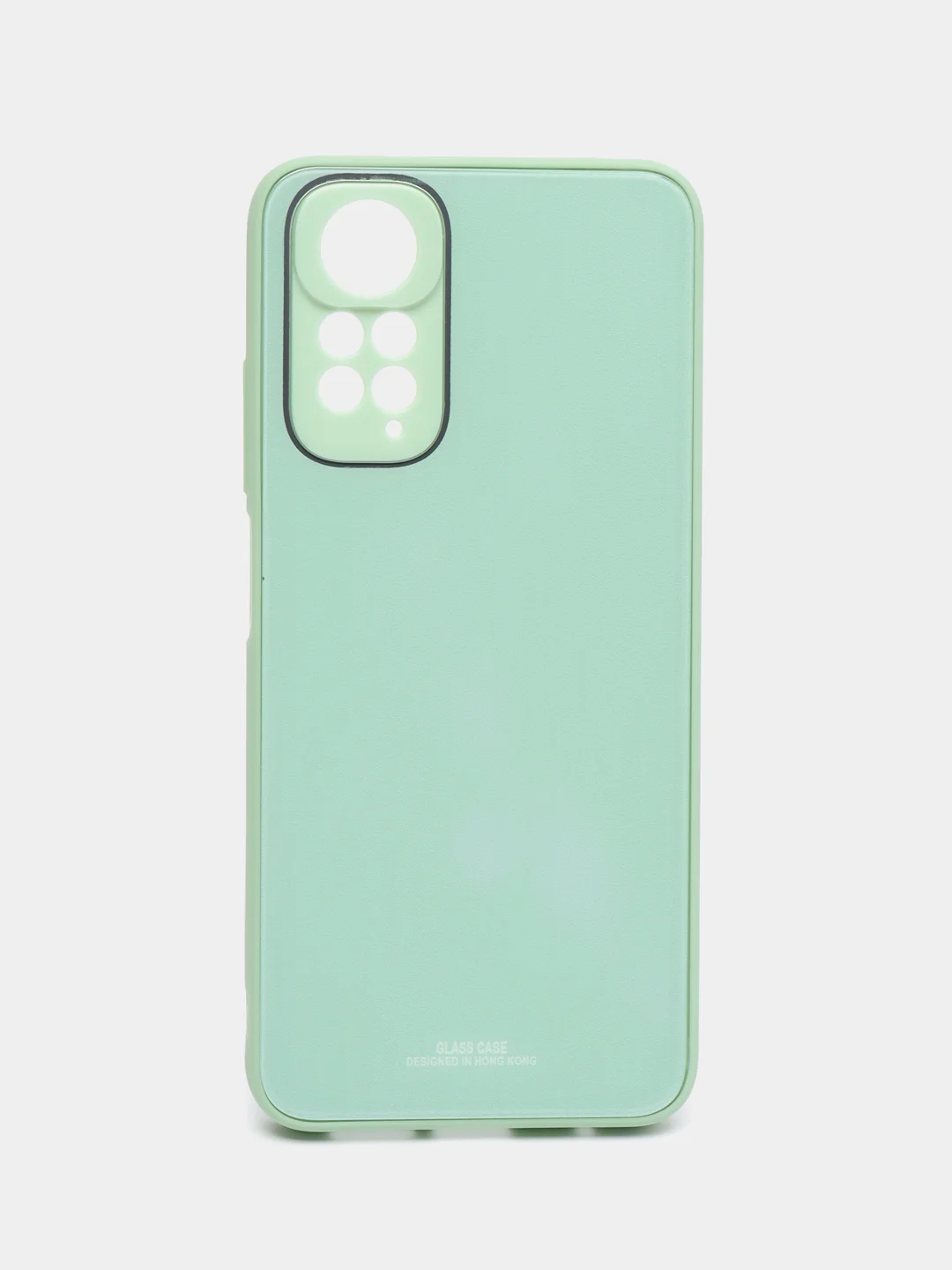 Бирюзовый чехол на Xiaomi Redmi Note 11 4G, Redmi Note 11S, пластиковый, глянцевый, под стекло