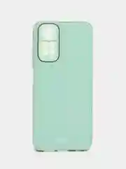 Бирюзовый чехол на Xiaomi Redmi Note 11 4G, Redmi Note 11S, пластиковый, глянцевый, под стекло
