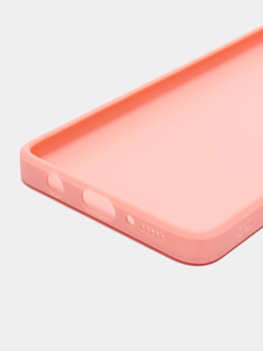 Кораллово-розовый чехол Samsung Galaxy A51 пластиковый под стекло
