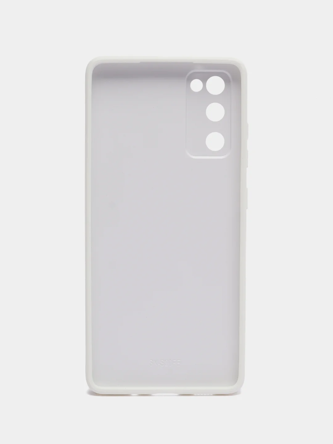 Белый чехол Samsung Galaxy S20 FE / Самсунг Галакси С20 ФЕ, твердый, глянцевый