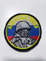Хаки шеврон нашивка "Вежливые люди" на липучке