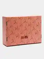 Коралловый меланж коробка складная Новый год, 30.7 х 22 х 9.5 см