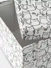 Белый коробка ПОДАРОЧНАЯ ИКЕЯ/ КОРОБКА СКЛАДНАЯ ДЛЯ ХРАНЕНИЯ  / КОРОБКА КАРТОННАЯ САМОСБОРНАЯ