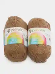 Бежевый меланж пряжа Пехорка "Детская новинка", 2 штуки, акрил, 50 г, 200 м