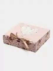 Белый коробка подарочная, складная