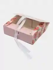 Вишнёвый коробка подарочная, складная