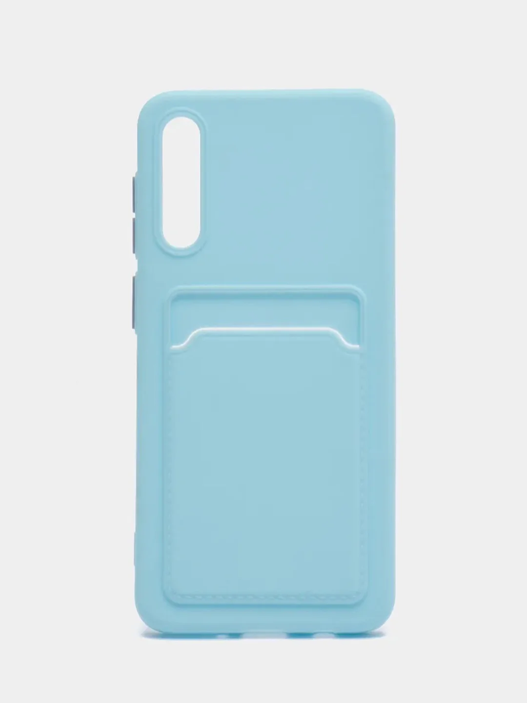 Голубой чехол с карманом для карт Samsung Galaxy A31/A51/A71/A12/A22/A32/A52/A72/A50/A13/A33/A53