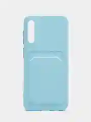 Голубой чехол с карманом для карт Samsung Galaxy A31/A51/A71/A12/A22/A32/A52/A72/A50/A13/A33/A53